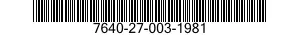 7640-27-003-1981 MAP 7640270031981 270031981