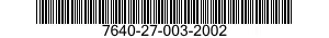 7640-27-003-2002 MAP 7640270032002 270032002