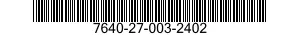 7640-27-003-2402 MAP 7640270032402 270032402