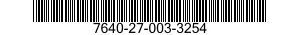 7640-27-003-3254 MAP 7640270033254 270033254