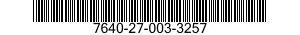 7640-27-003-3257 MAP 7640270033257 270033257