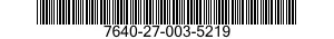 7640-27-003-5219 MAP 7640270035219 270035219