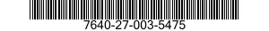 7640-27-003-5475 MAP 7640270035475 270035475
