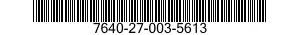 7640-27-003-5613 MAP 7640270035613 270035613