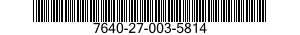7640-27-003-5814 MAP 7640270035814 270035814