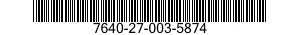 7640-27-003-5874 MAP 7640270035874 270035874