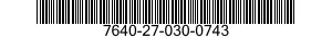 7640-27-030-0743 MAP 7640270300743 270300743