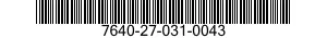 7640-27-031-0043 MAP 7640270310043 270310043