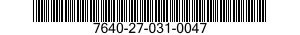 7640-27-031-0047 MAP 7640270310047 270310047