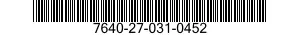 7640-27-031-0452 MAP 7640270310452 270310452