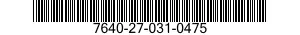 7640-27-031-0475 MAP 7640270310475 270310475
