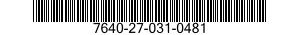 7640-27-031-0481 MAP 7640270310481 270310481