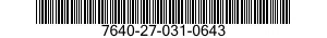 7640-27-031-0643 MAP 7640270310643 270310643
