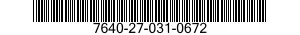 7640-27-031-0672 MAP 7640270310672 270310672