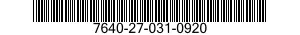7640-27-031-0920 MAP 7640270310920 270310920
