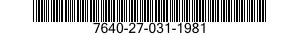 7640-27-031-1981 MAP 7640270311981 270311981