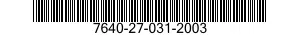 7640-27-031-2003 MAP 7640270312003 270312003