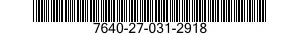7640-27-031-2918 MAP 7640270312918 270312918