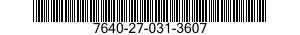 7640-27-031-3607 MAP 7640270313607 270313607