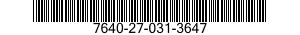 7640-27-031-3647 MAP 7640270313647 270313647