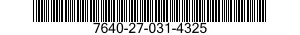 7640-27-031-4325 MAP 7640270314325 270314325