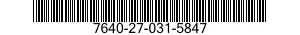 7640-27-031-5847 MAP 7640270315847 270315847