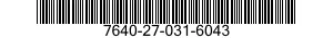 7640-27-031-6043 MAP 7640270316043 270316043