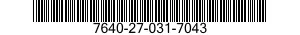 7640-27-031-7043 MAP 7640270317043 270317043
