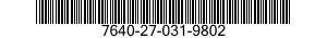 7640-27-031-9802 MAP 7640270319802 270319802