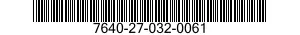 7640-27-032-0061 MAP 7640270320061 270320061