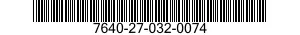 7640-27-032-0074 MAP 7640270320074 270320074
