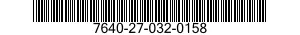 7640-27-032-0158 MAP 7640270320158 270320158