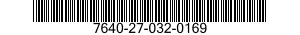 7640-27-032-0169 MAP 7640270320169 270320169