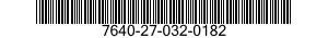 7640-27-032-0182 MAP 7640270320182 270320182