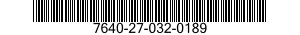 7640-27-032-0189 MAP 7640270320189 270320189