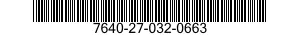 7640-27-032-0663 MAP 7640270320663 270320663