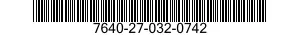 7640-27-032-0742 MAP 7640270320742 270320742