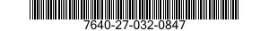 7640-27-032-0847 MAP 7640270320847 270320847