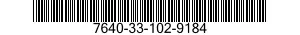 7640-33-102-9184  7640331029184 331029184