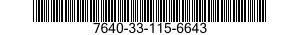 7640-33-115-6643 MAP 7640331156643 331156643