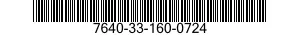 7640-33-160-0724 MAP 7640331600724 331600724