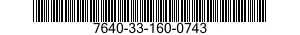 7640-33-160-0743 MAP 7640331600743 331600743