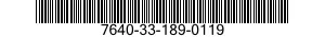 7640-33-189-0119 MAP 7640331890119 331890119