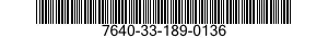 7640-33-189-0136 MAP 7640331890136 331890136