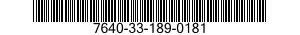 7640-33-189-0181 MAP 7640331890181 331890181