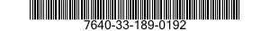 7640-33-189-0192 MAP 7640331890192 331890192