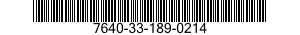 7640-33-189-0214 MAP 7640331890214 331890214