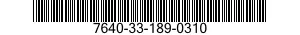 7640-33-189-0310 MAP 7640331890310 331890310