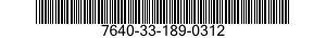 7640-33-189-0312 MAP 7640331890312 331890312