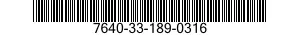 7640-33-189-0316 MAP 7640331890316 331890316